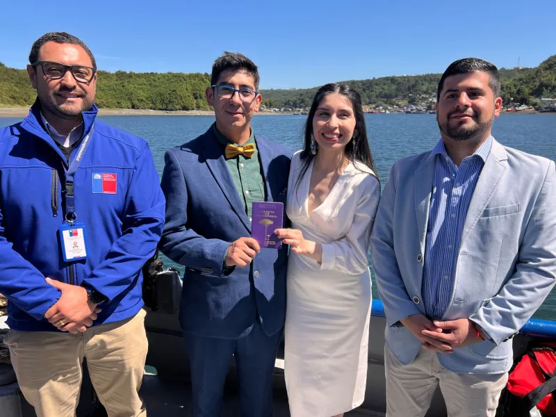 48 parejas contrajeron matrimonio y AUC en la región de Los Lagos