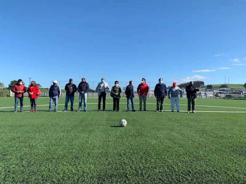 Ceremonia de entrega se realizó el pasado miércoles: Nueva Braunau cuenta con su nueva Cancha 