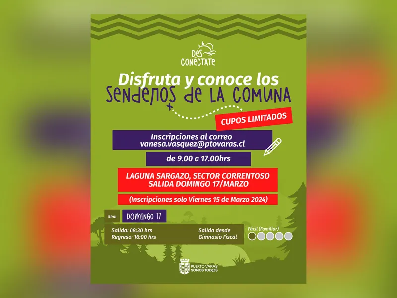 Continúa programa Desconéctate de la Municipalidad de Puerto Varas con trekking a laguna Sargazo