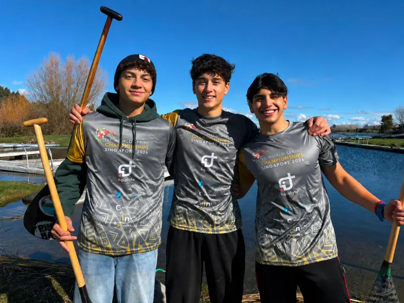 De Llanquihue al mundo: tres jóvenes del Club Viento Sur participarán en el Mundial de Canoa Polinésica en Singapur