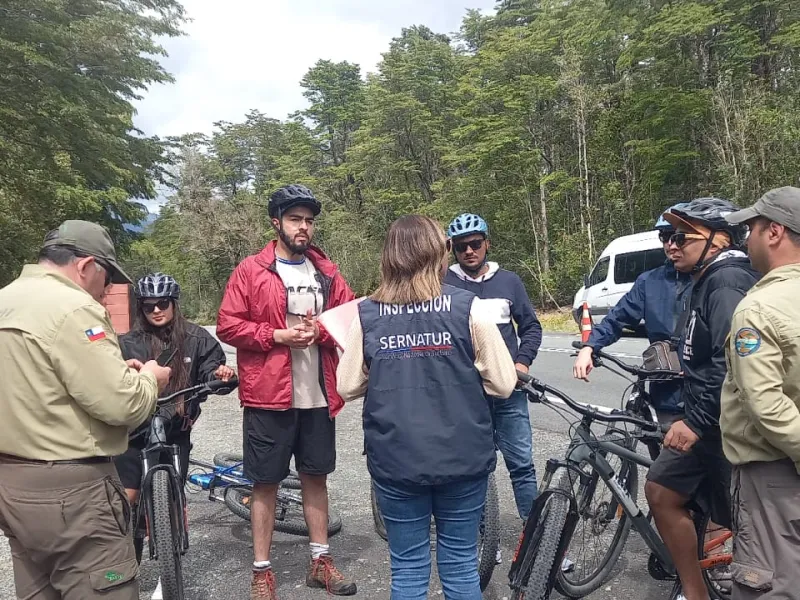 En Parque Nacional Vicente Pérez Rosales se desarrolló fiscalización al transporte público en el marco de la campaña Verano Seguro Puerto Varas 2024