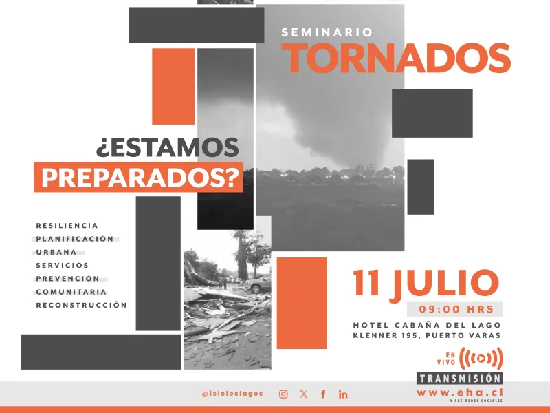 En Puerto Varas se desarrollará el Seminario: "Tornados, ¿estamos preparados?"