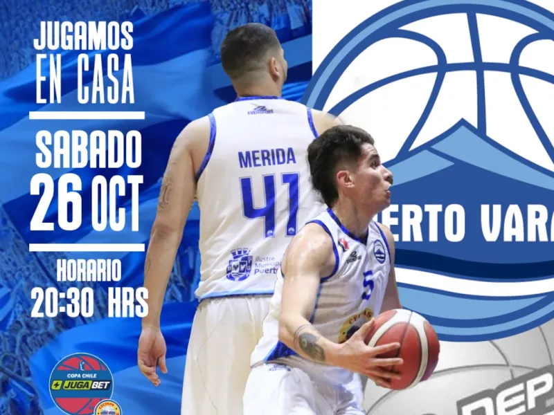 Este sábado Puerto Varas Basket juega de local contra CD Valdivia