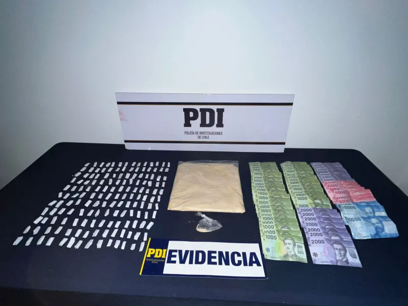 PDI incauta en Puerto Varas 8.300 dosis de cocaína