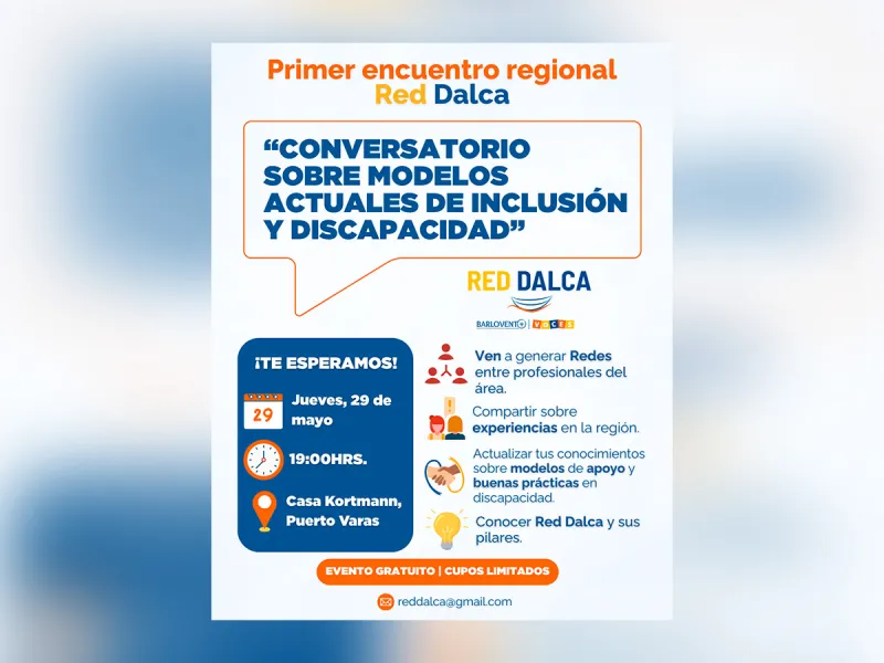 Puerto Varas será sede del primer conversatorio de Red Dalca sobre modelos actuales de inclusión y discapacidad