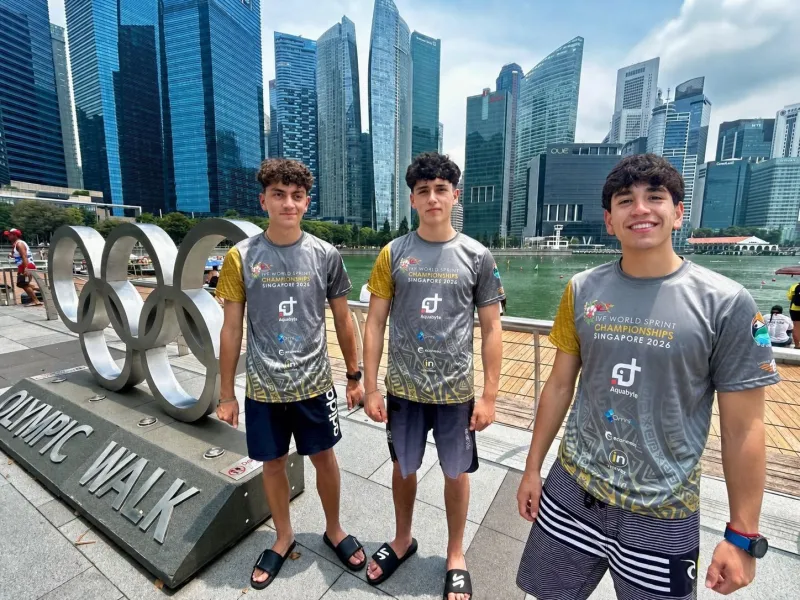 Remeros del Club Viento Sur sellaron destacados resultados en el Mundial de Canoa Polinésica de Singapur