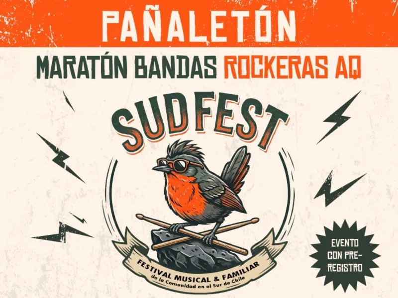SUDFEST 2026: Con festival que une rock y solidaridad se realizará  primera "pañaletón" del sur de Chile