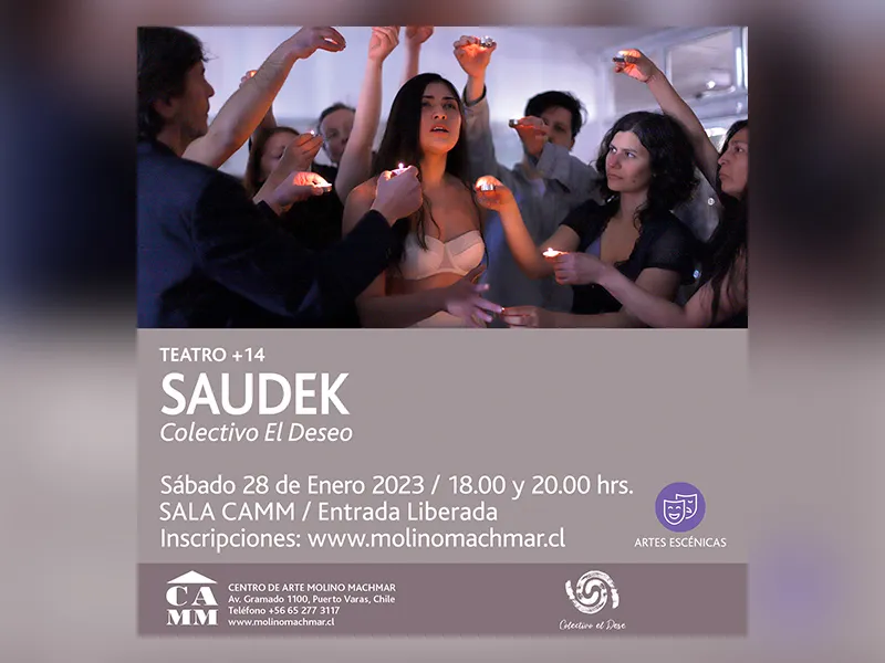 Teatro a Mil se hace presente en el CAMM con la obra puertomontina Saudek