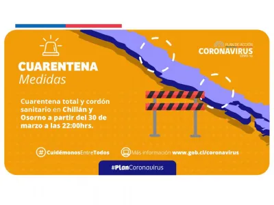 123 casos de COVID-19 en la Región y decretan Cuarentena Total en Osorno