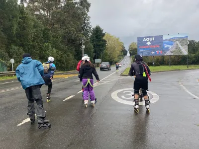 24 patinadores de diversos lugares de Chile cubrieron la ruta Puerto Varas Ensenada