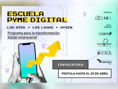 Abren convocatoria de programa de transformación digital para PYMEs de Los Ríos, Los Lagos y Aysén