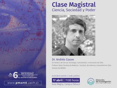 Académico Dr. Andrés Couve quien fuera primer Ministro de Ciencias de Chile dictará clase magistral en la UACh