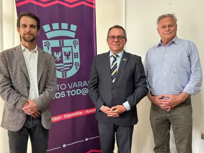 Alcalde Gárate se reunió con embajador de Ucrania en Chile