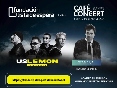 Café Concert de la Fundación Lista de Espera contará con la banda tributo a U2 Lemon