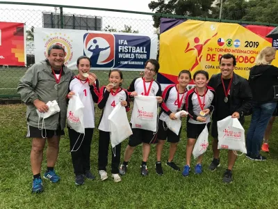 Categoría Mini de Faustball del Gimnástico Alemán obtuvo segundo lugar en Campeonato en Brasil