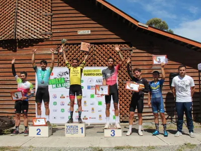 Ciclista nacional y competidor argentino fueron los triunfadores de la 20ª Vuelta Ciclista Internacional de la Leche