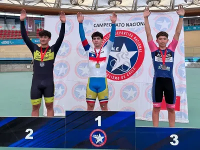 Ciclista puertovarino Carlos Berger obtuvo tres medallas de oro en Nacional de Pista