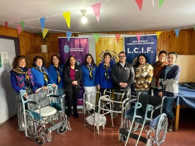 Club de Leones Puerto Varas Los Colonos entregó implementación para la Casa de la Discapacidad
