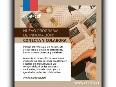 Corfo lanza nuevo programa para que empresas innoven en proyectos colaborativos ante emergencia por covid-19