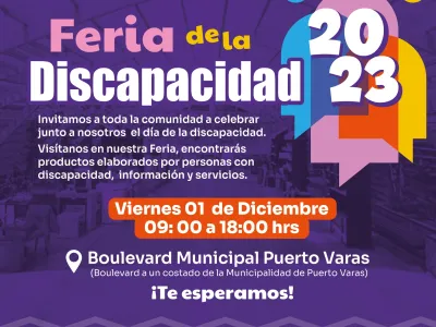 En Boulevard Municipal se realizará Feria de la Discapacidad organizada por la Oficina de la Inclusión