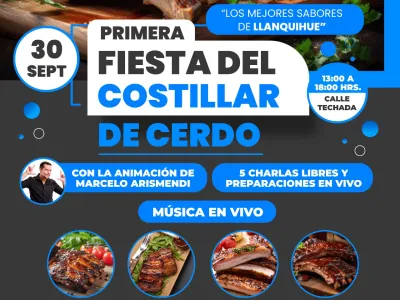 En Llanquihue se realizará Primera Fiesta Gastronómica del Costillar de Cerdo