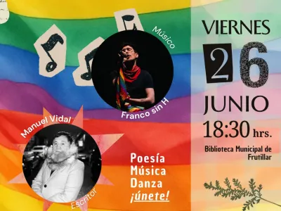 Escritores, músicos y organizaciones locales se reúnen en la Biblioteca Municipal de Frutillar para conmemorar el Día del Orgullo LGTBIQ+
