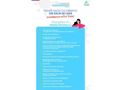 Fonasa informa sobre nuevos horarios y aperturas