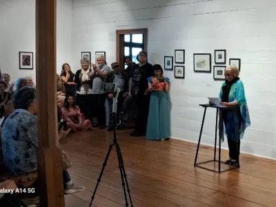 Galería de Arte Bosque Nativo celebró 33 años de historia e inauguró exposiciones de Rafael Lara y Guillermo Grez