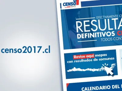 INE crea plataforma web que permite visualizar primeros resultados del Censo 2017 georreferenciados por región, provincia y comuna