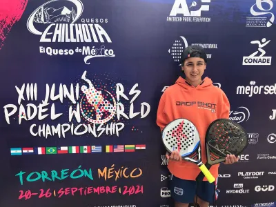 Joven puertovarino logra séptimo lugar en Mundial de Pádel