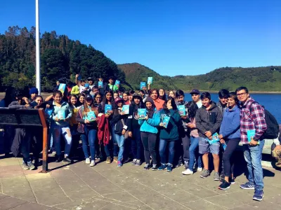 Jóvenes de Establecimientos de la Araucanía y Bío Bío visitaron la Región de Los Lagos gracias al programa  Gira de Estudios de Sernatur 