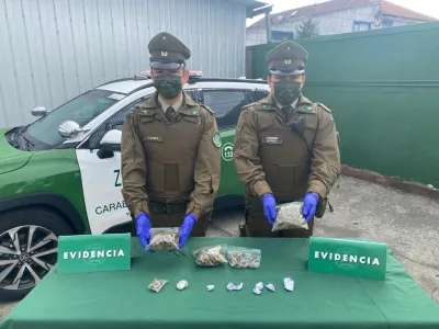 Llanquihue: Carabineros detuvo a dos personas por tráfico de drogas