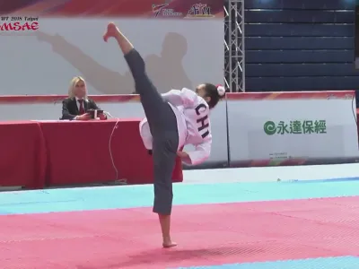 Milena Castro de Escuela In Nae de Puerto Varas tuvo destacada participación en Mundial de Taekwondo en Taiwán