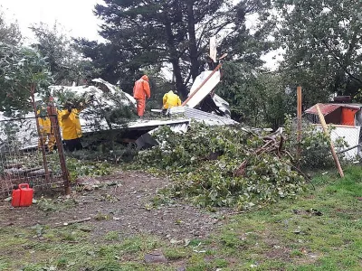 Minitornado en Alerce preocupó a vecinos