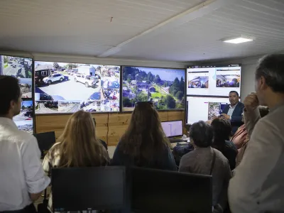 Municipalidad de Puerto Varas y Subsecretaría de Prevención del Delito inauguraron pórtico de televigilancia en ruta V - 505