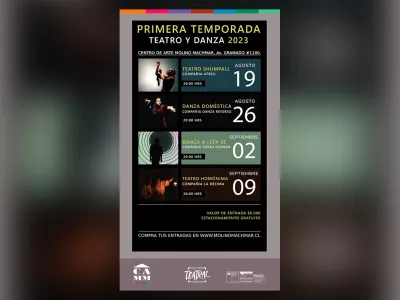 Nueva Temporada de Teatro y Danza para adultos entre la Fundación Territorio Teatral y el Centro de Arte Molino Machmar