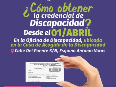 Oficina de Inclusión Municipal invita a la comunidad a obtener Credencial de Discapacidad