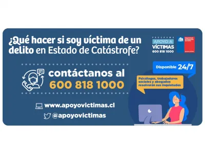 Programa de Apoyo a Víctimas refuerza su línea de atención telefónica en tiempo de confinamiento