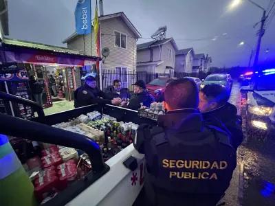 Puerto Varas: Operativo preventivo de seguridad detectó local con patente falsa de alcoholes