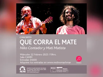 “Que corra el mate” el concierto íntimo que espera sumergir al público en el mundo musical de Niko Contador y Mati Matista