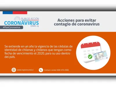 Registro Civil informa acciones para evitar contagio de coronavirus