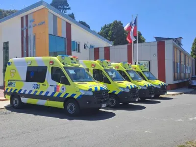 SAMU Reloncaví recibió cuatro nuevas ambulancias