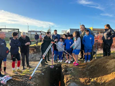 Se dio inicio a las obras de construcción de iluminación en Estadio de Nueva Braunau