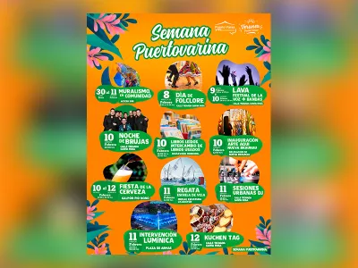 Semana puertovarina: Espectáculo Lumínico y Noche de Brujas serán atractivos principales de la celebración
