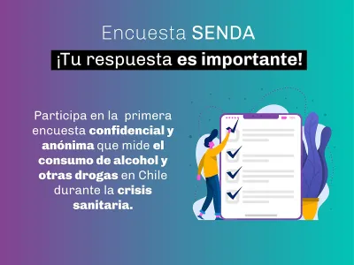 Senda Los Lagos invita a participar en primera encuesta sobre consumo de alcohol y otras drogas en emergencia sanitaria