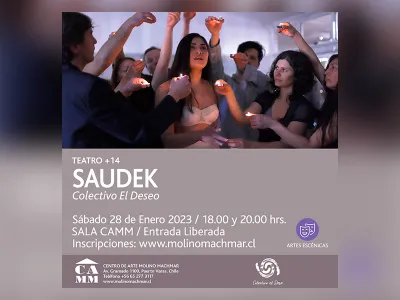 Teatro a Mil se hace presente en el CAMM con la obra puertomontina Saudek