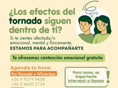 Tornado en Puerto Varas: red voluntaria entrega apoyo emocional a quien lo necesite